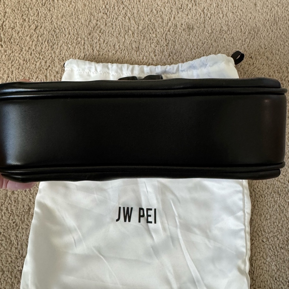 JW PEI Gabbi Ruched Hobo Handbag - Black - Picture 3 of 5